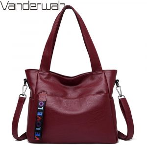 Большая сумка VANDERWAH women leather handbags